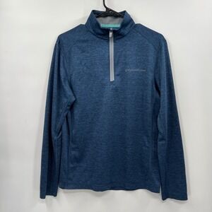 Vineyard Vines Small Performance 1/4 Zip Pullover Mens Blue Space Dye 1K001361